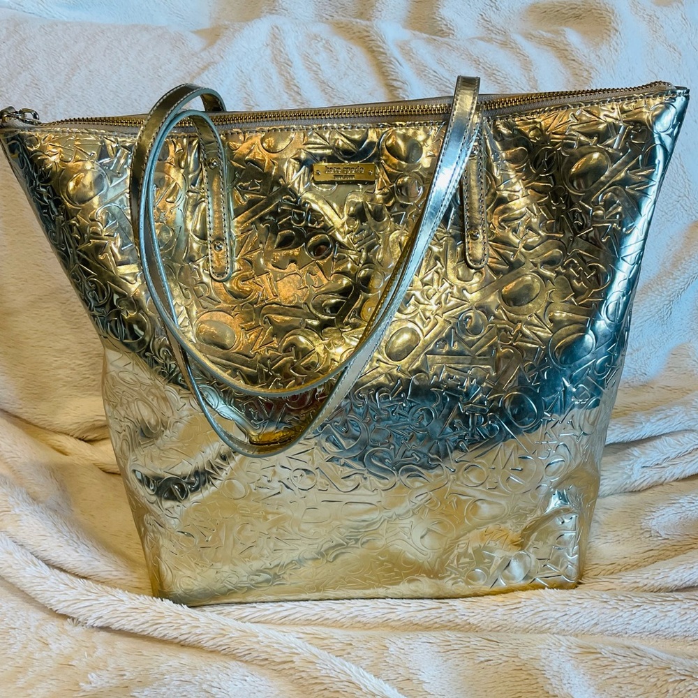 ♠️Kate Spade♠️ large gold tote bag